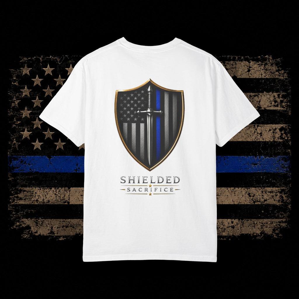Shielded Sacrifice Thin Blue Line T-Shirt
