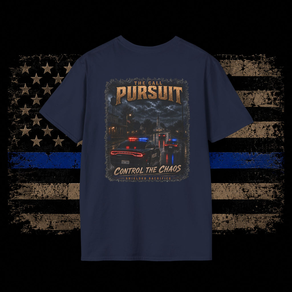 Shielded Sacrifice: The Call Pursuit T-Shirt