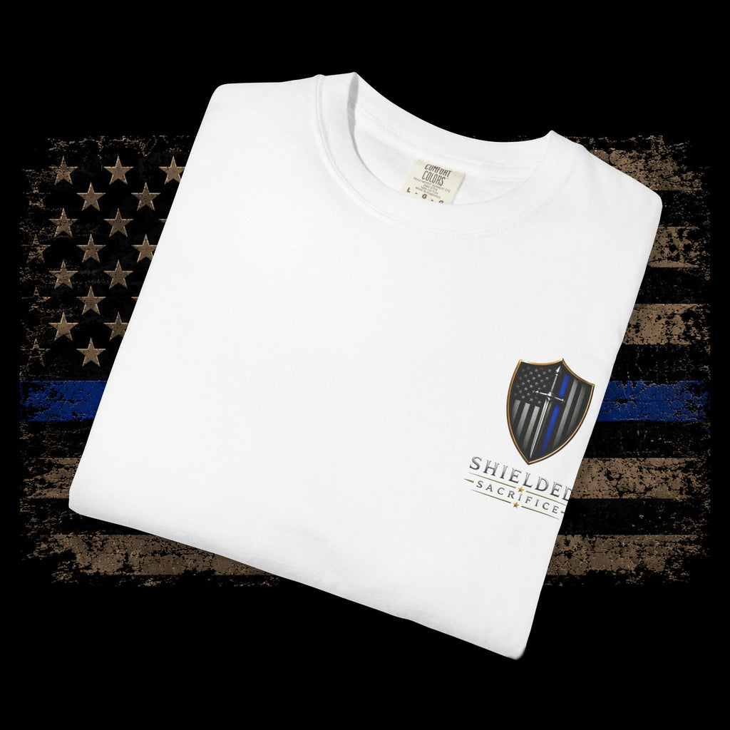 Shielded Sacrifice Thin Blue Line T-Shirt