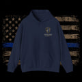 Shielded Sacrifice Hoodie — "Show No Mercy, Cardio" Tactical Gym Hoodie
