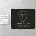 Shielded Sacrifice Gaming Mouse Pad — Thin Blue Line Police Tribute
