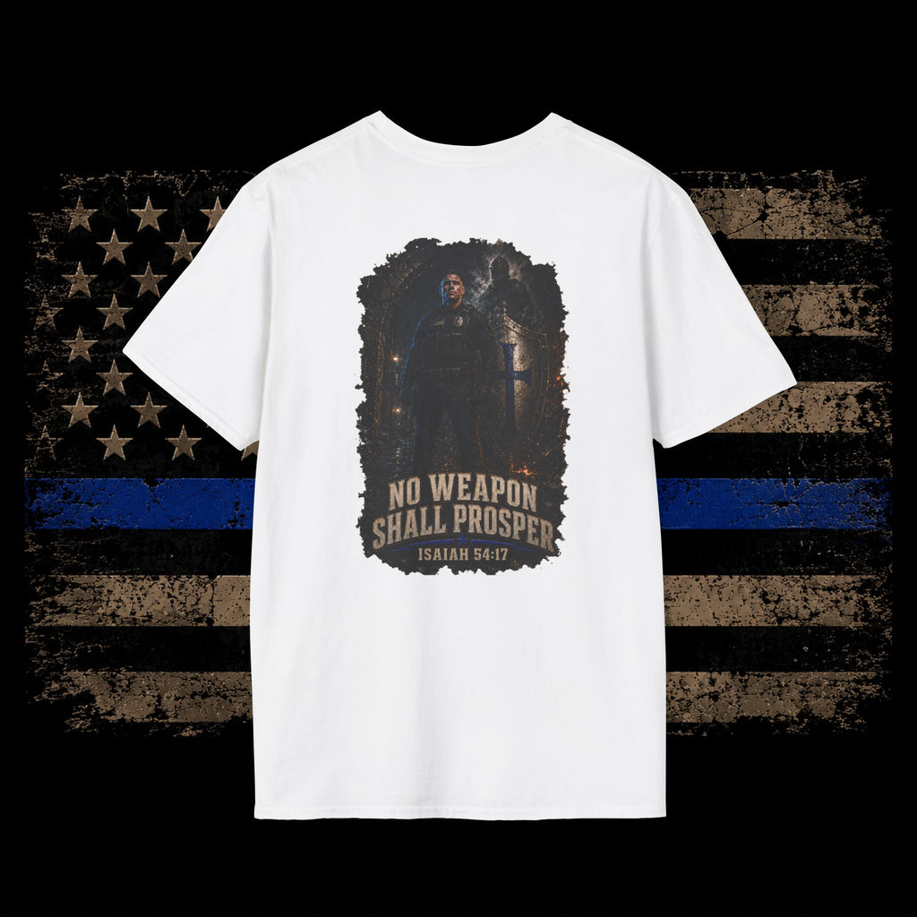 No Weapon Shall Prosper — Bible Verse T-Shirt