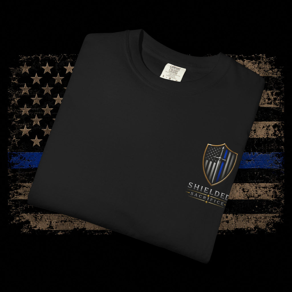 Shielded Sacrifice Thin Blue Line T-Shirt