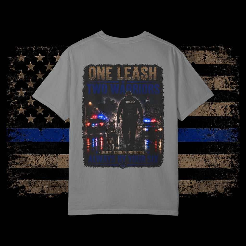 Police K9 T-Shirt — "One Leash, Two Hearts" K9 Handler Tribute Tee