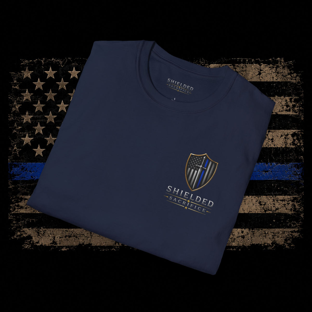 Every Badge Carries a Story Police T-Shirt — Thin Blue Line Memorial Tee