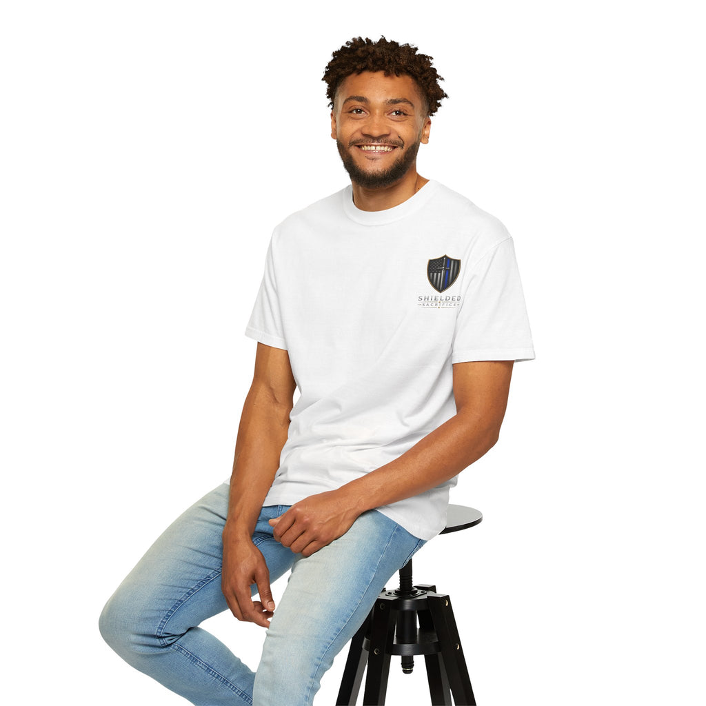 Shielded Sacrifice Thin Blue Line T-Shirt