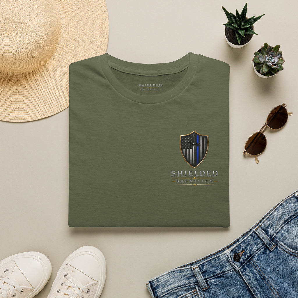 Every Badge Carries a Story Police T-Shirt — Thin Blue Line Memorial Tee