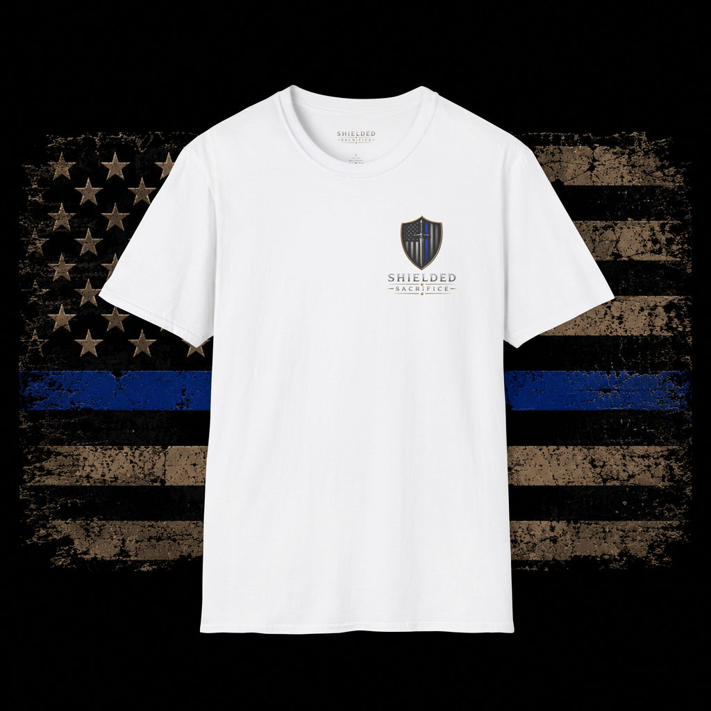 Every Badge Carries a Story Police T-Shirt — Thin Blue Line Memorial Tee