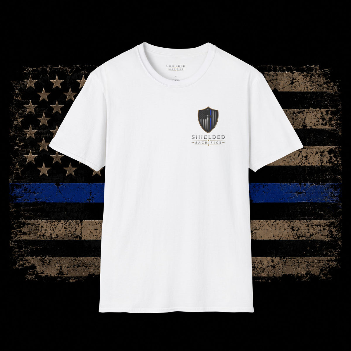 Every Badge Carries a Story Police T-Shirt — Thin Blue Line Memorial Tee