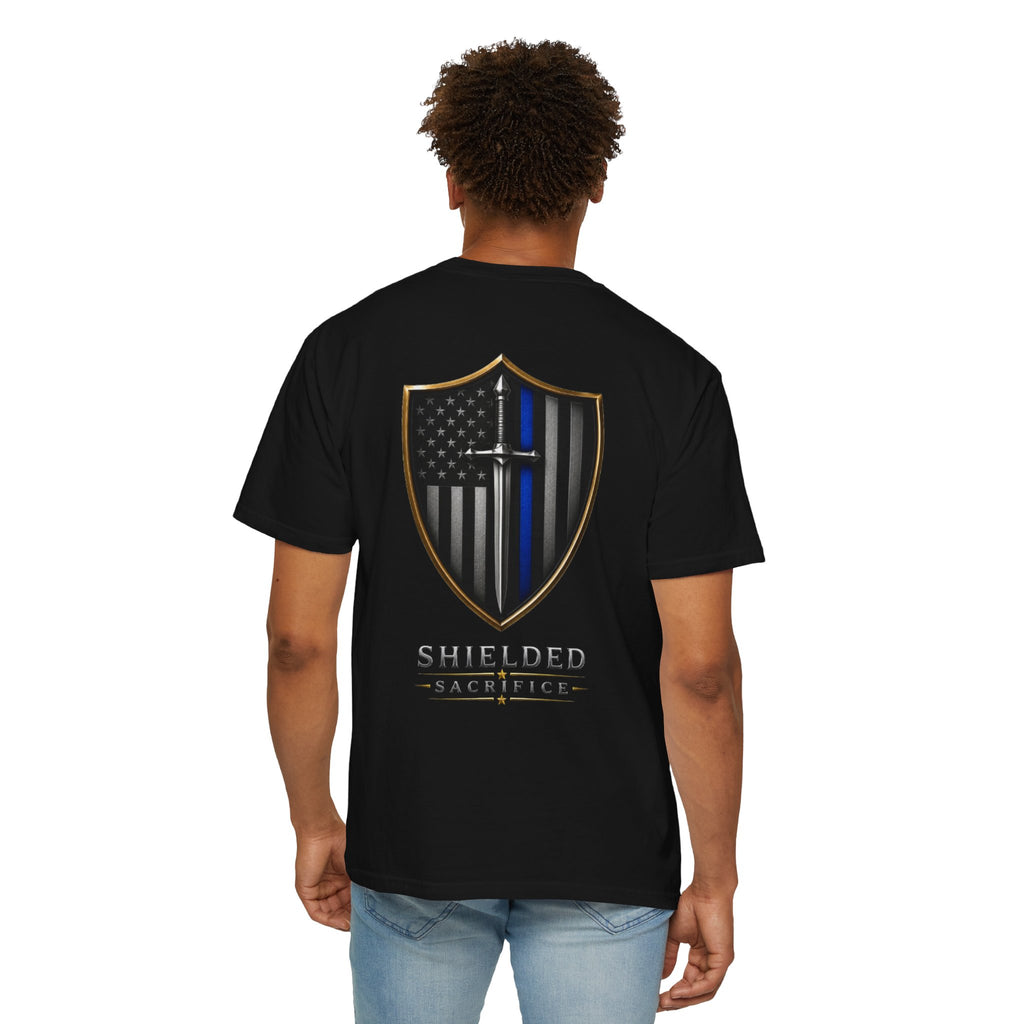Shielded Sacrifice Thin Blue Line T-Shirt
