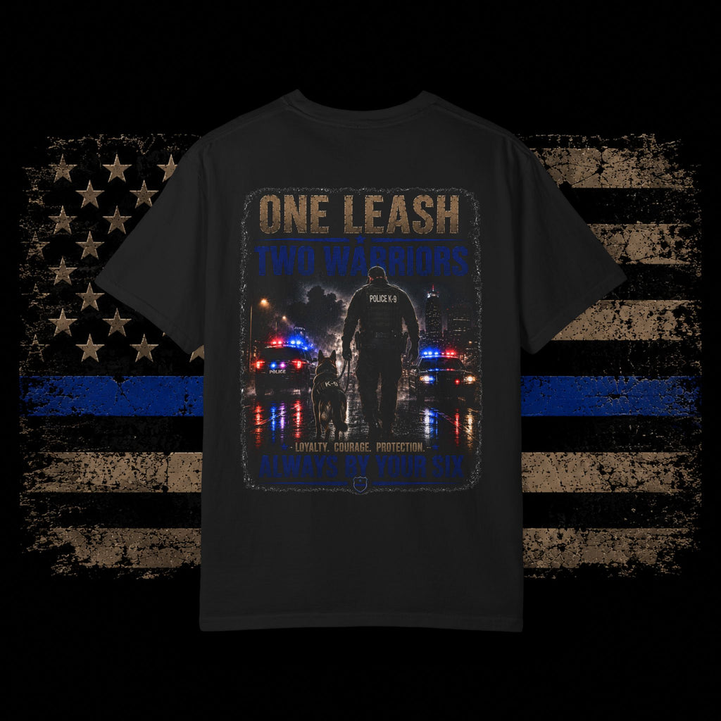 Police K9 T-Shirt — "One Leash, Two Hearts" K9 Handler Tribute Tee