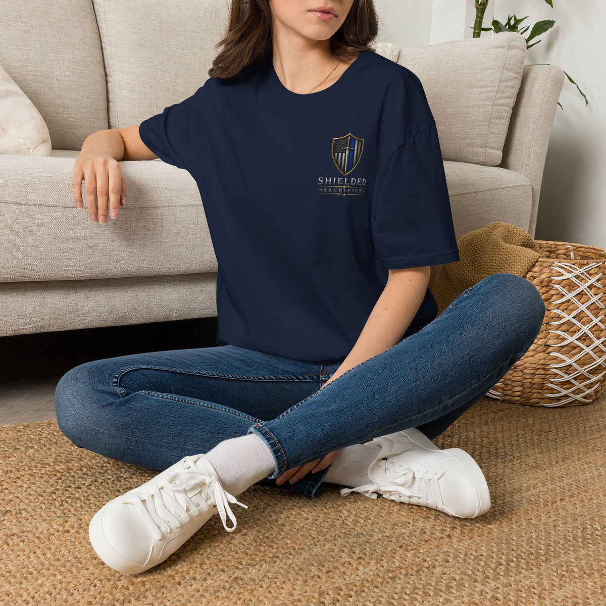 Pop, Lock, and Drop K9 T-Shirt — Small Shield Emblem Chest Print