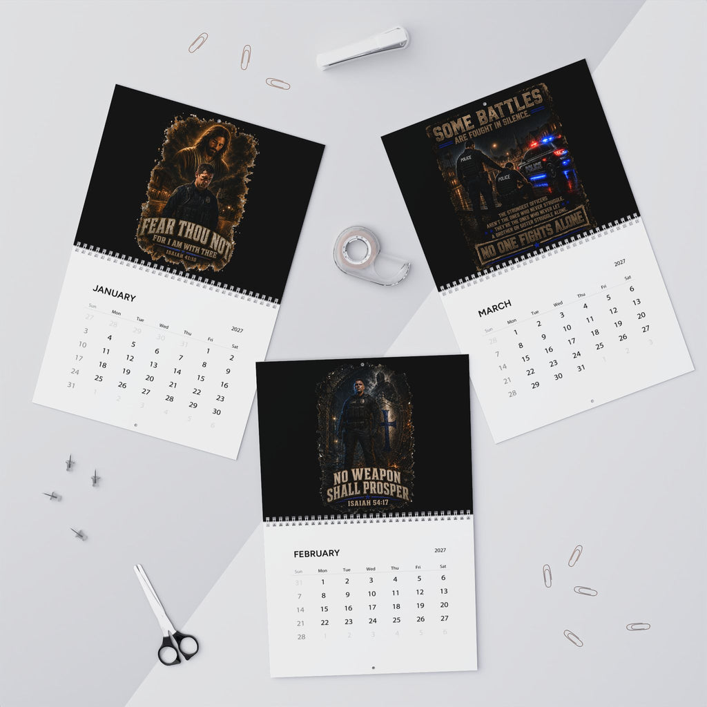 2027 Faith & First Responder Wall Calendar — "Fear Thou Not / The Call of Pursuit"