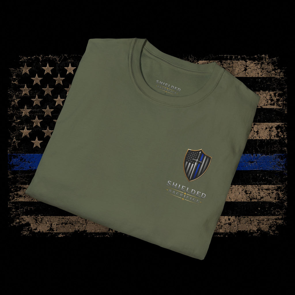 T-Shirt — Shielded Sacrifice "Release the Fur Missile" K9 Thin Blue Line