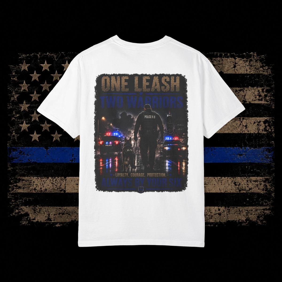 Police K9 T-Shirt — "One Leash, Two Hearts" K9 Handler Tribute Tee