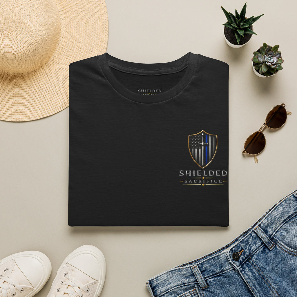 Pop, Lock, and Drop K9 T-Shirt — Small Shield Emblem Chest Print