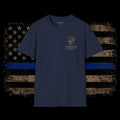 Every Badge Carries a Story Police T-Shirt — Thin Blue Line Memorial Tee