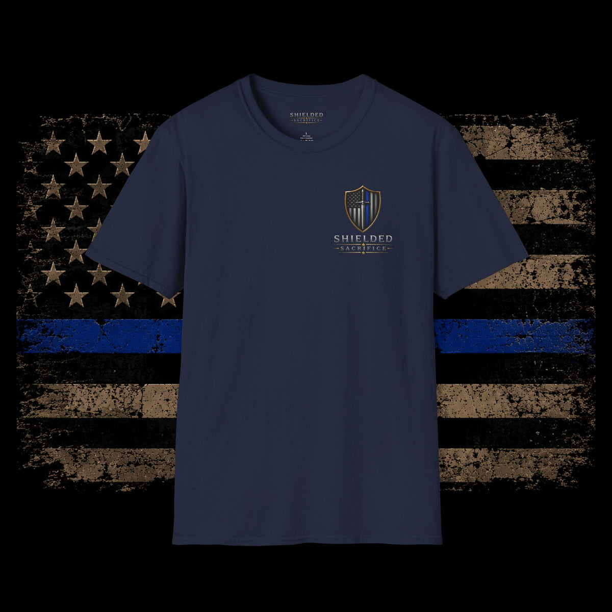 Every Badge Carries a Story Police T-Shirt — Thin Blue Line Memorial Tee