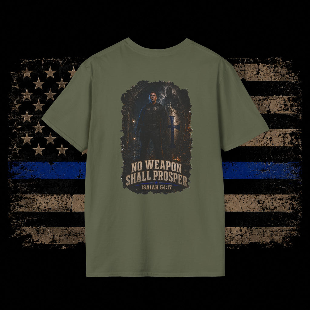 No Weapon Shall Prosper — Bible Verse T-Shirt