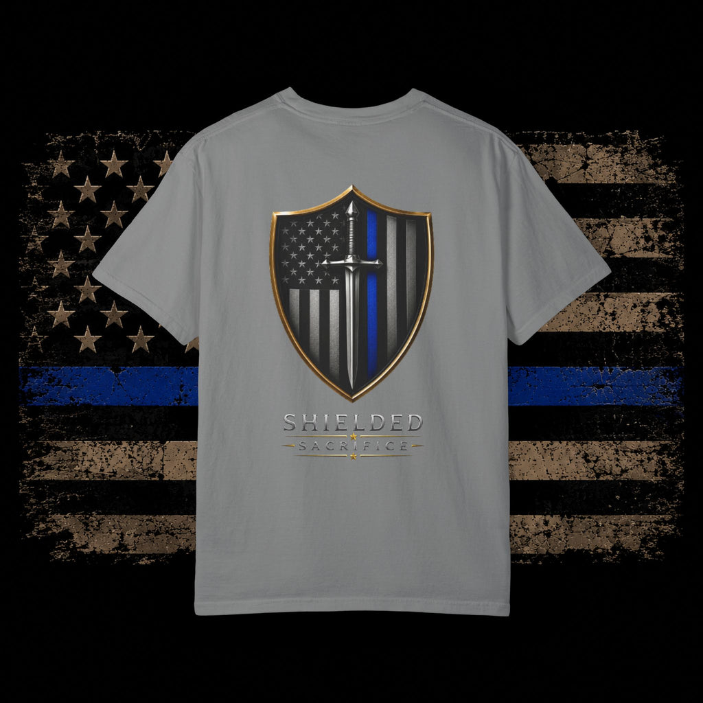 Shielded Sacrifice Thin Blue Line T-Shirt