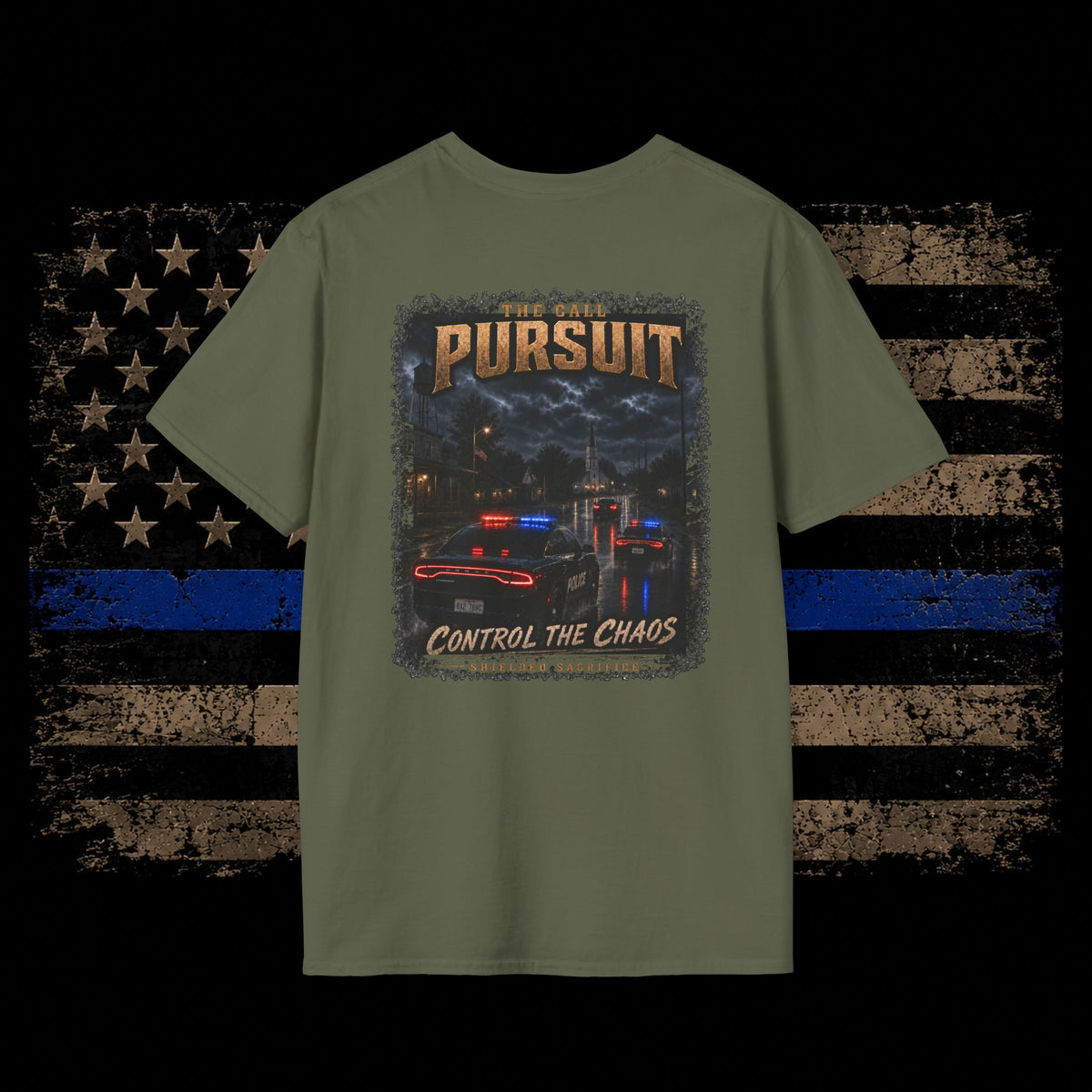 Shielded Sacrifice: The Call Pursuit T-Shirt