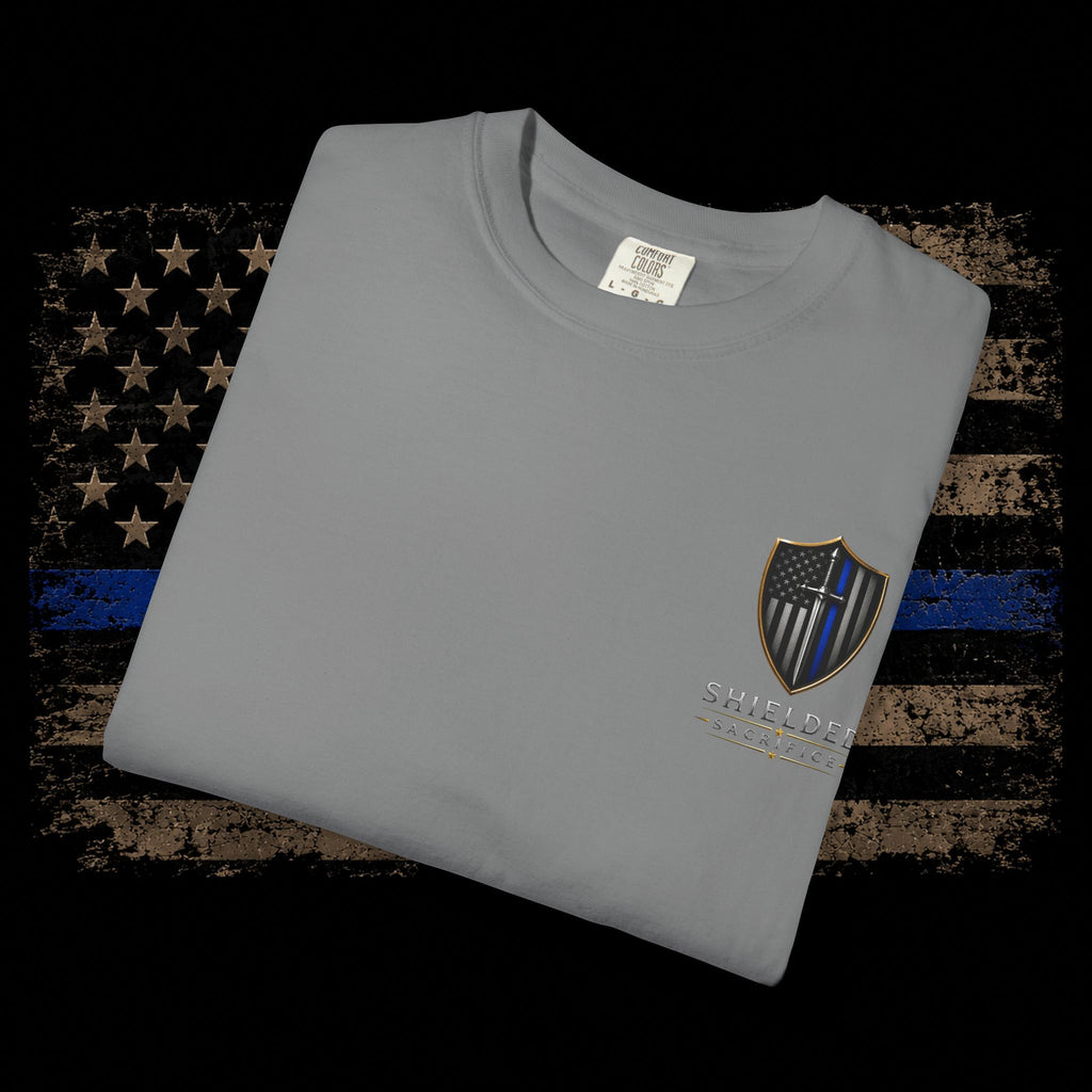 Shielded Sacrifice Thin Blue Line T-Shirt