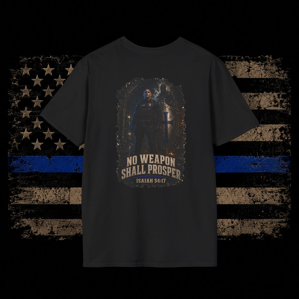 No Weapon Shall Prosper — Bible Verse T-Shirt