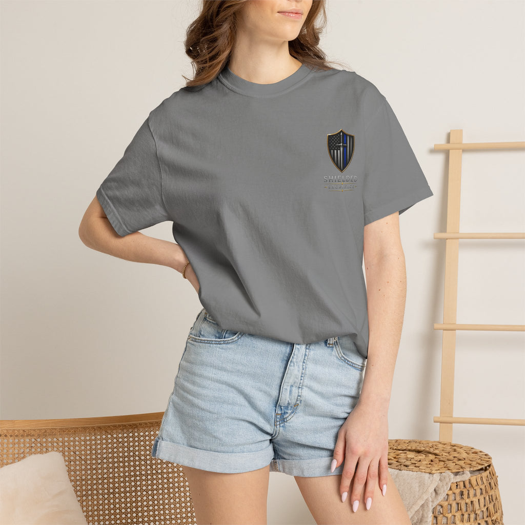 Shielded Sacrifice Thin Blue Line T-Shirt