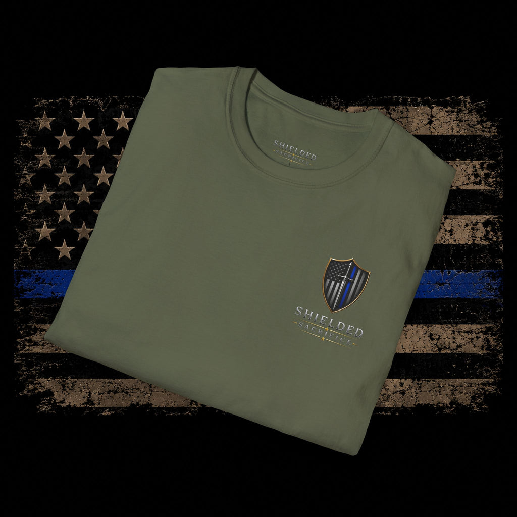Shielded Sacrifice K9 T-Shirt — "Run If You Want, My Partner Loves Cardio"
