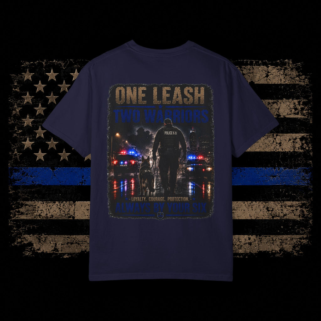 Police K9 T-Shirt — "One Leash, Two Hearts" K9 Handler Tribute Tee