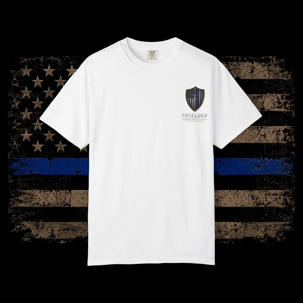 Shielded Sacrifice Thin Blue Line T-Shirt